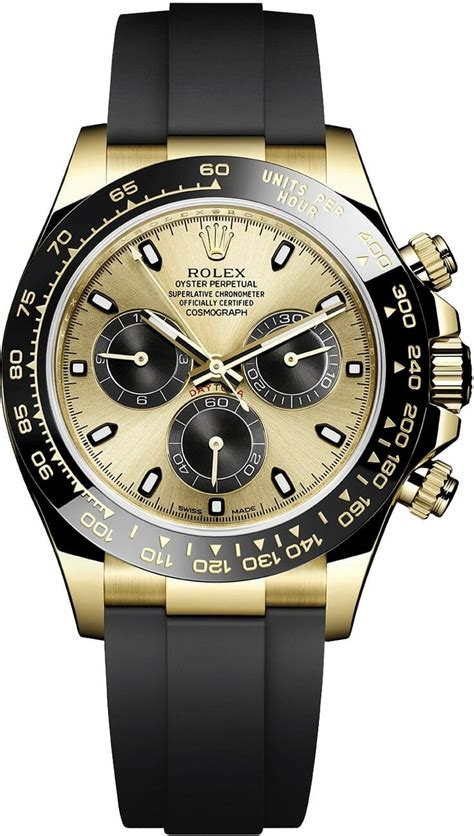 rolex daytona yellow gold oysterflex